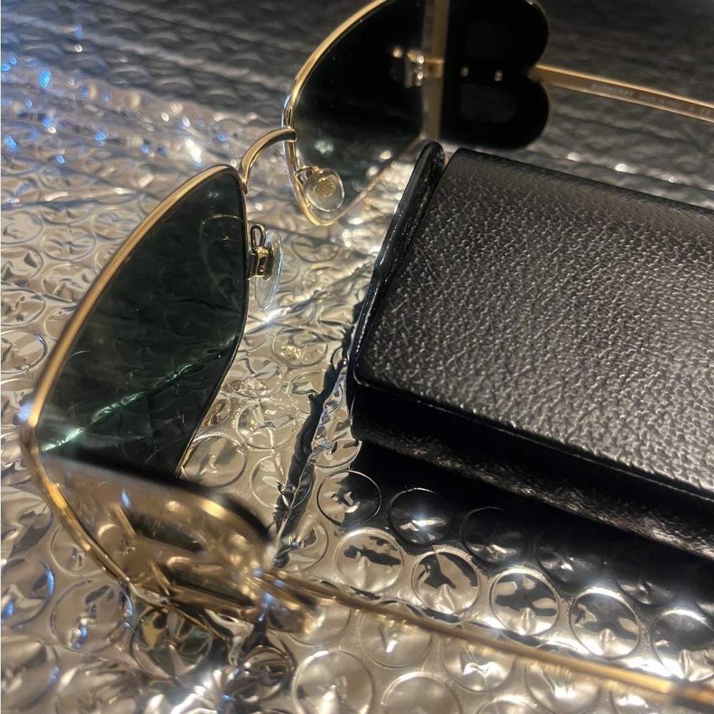 Men's Aviator Sunglasses Collection - Burberry - 9/10 + Original Leather Case